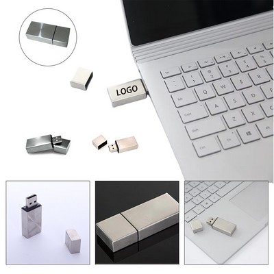 Radial-Design Metal USB Flash Drive